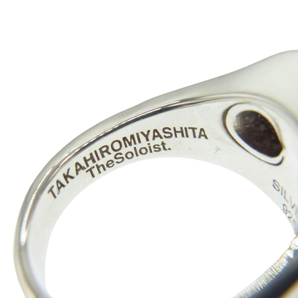 TAKAHIRO MIYASHITA The SoloIst. タカヒロミヤシタザソロイスト sratsa.0002 × RATS ラッツ skull ring スカル リング シルバー系 18号【中古】