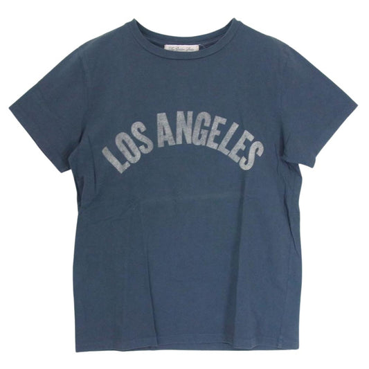 REMI RELIEF レミレリーフ Los Angeles ロサンゼルス プリント 半袖 Tシャツ ネイビー系 L【中古】