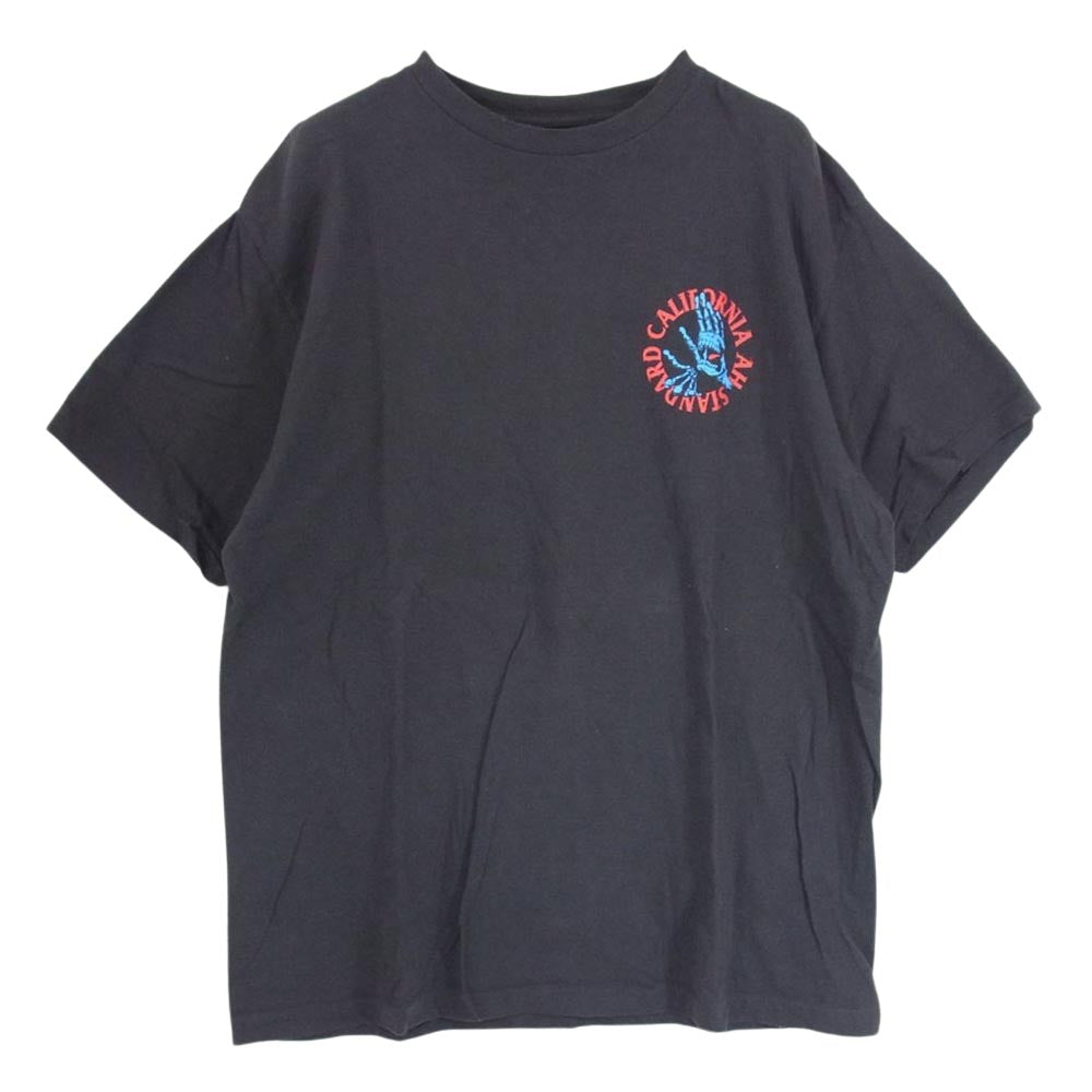 STANDARD CALIFORNIA スタンダードカリフォルニア × AH ANOTHER HEAVEN アナザーヘヴン CLAP YOUR HANDS ハンド プリント 半袖 Tシャツ グレー系 XL【中古】