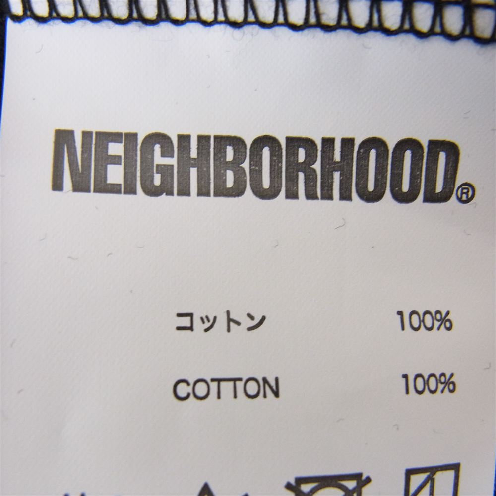 NEIGHBORHOOD ネイバーフッド × MR CARTOON ミスターカートゥーン UNCLE TOON MART プリント半袖 Tシャツ ブラック系 L【中古】