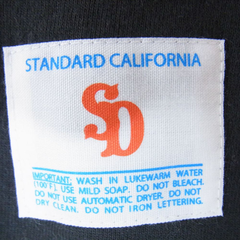 STANDARD CALIFORNIA スタンダードカリフォルニア 21AW SD Heavyweight Logo Baseball ヘビーウェイト ロゴ ベースボール ラグラン 七分丈 カットソー ブラック系 L【中古】