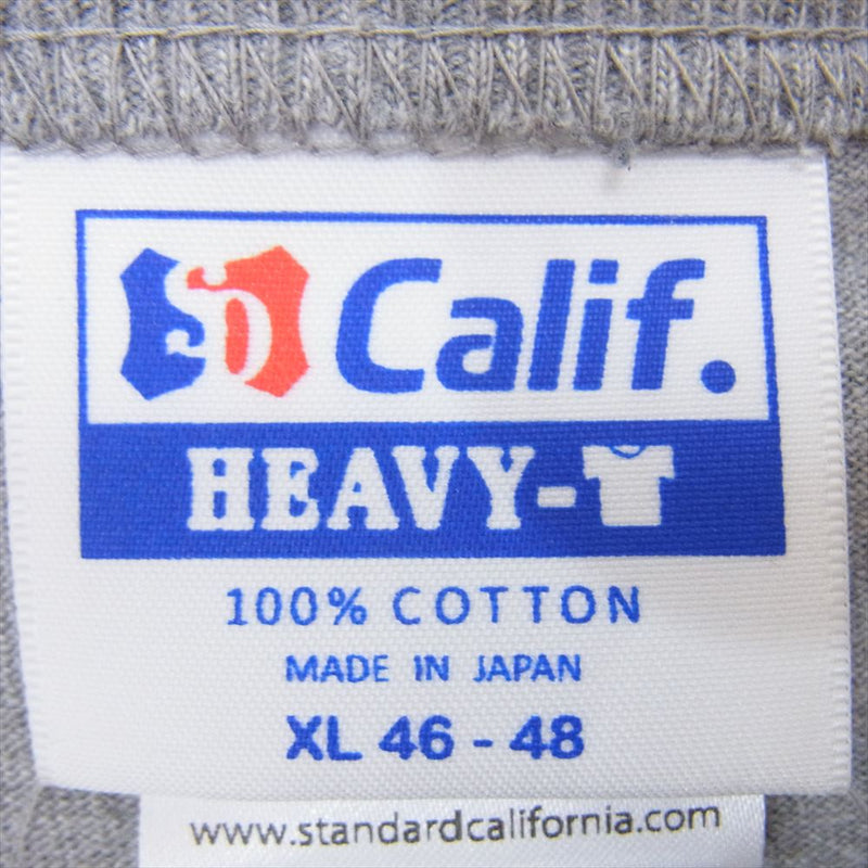 STANDARD CALIFORNIA スタンダードカリフォルニア 21AW SD Heavyweight Logo Baseball ヘビーウェイト ロゴ ベースボール ラグラン 七分丈 カットソー グレー系 XL【中古】