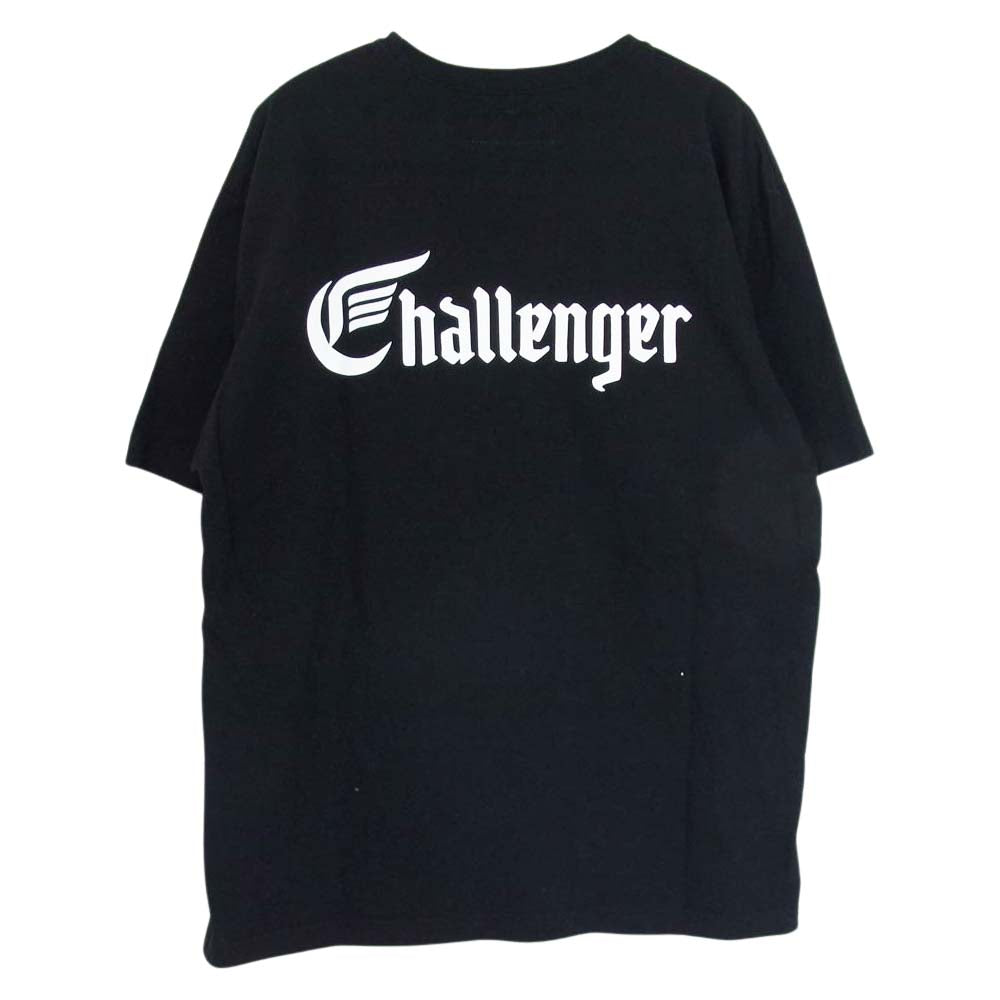 CHALLENGER チャレンジャー 22SS CHALLENGER PATCH TEE ロゴ ワッペン パッチ Tシャツ ブラック系 XL【中古】