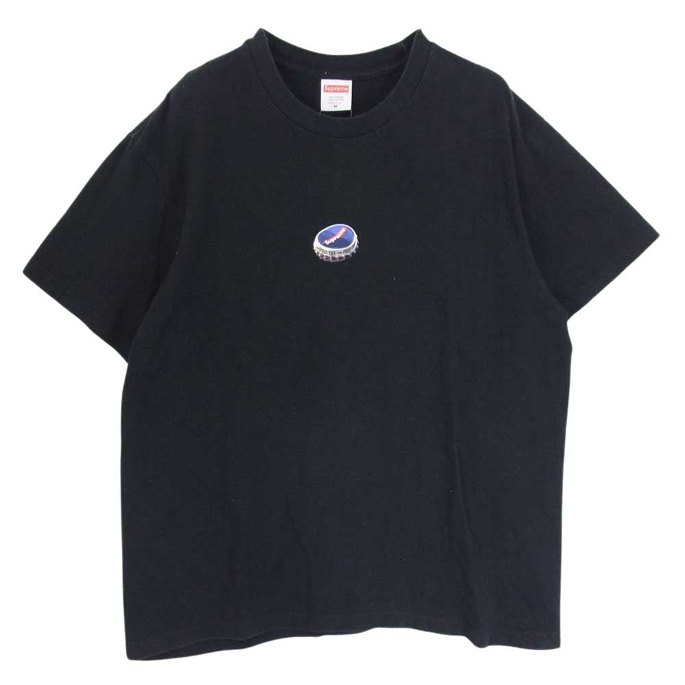 Supreme シュプリーム 18AW Bottle Cap Tee ボトル キャップ プリント 半袖 Tシャツ ブラック系 M【中古】