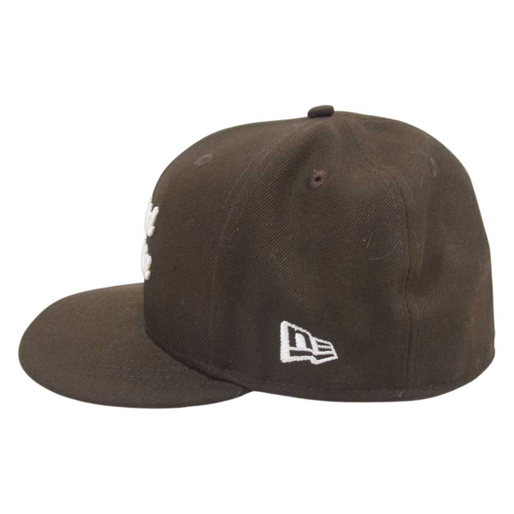 STANDARD CALIFORNIA スタンダードカリフォルニア 22AW × NEW ERA ニューエラ 59 FIFTY ロゴ刺繍 キャップ 帽子 ブラウン系 7 3/8【中古】