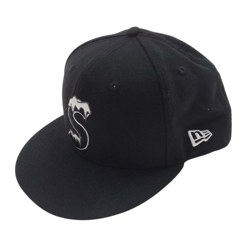Supreme シュプリーム 20AW ICE S Logo New Era Sロゴ ニューエラ ベースボール キャップ ブラック系 58.7cm【中古】