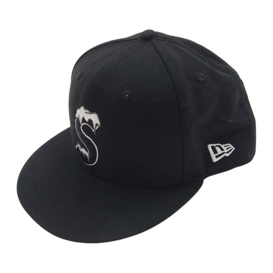 Supreme シュプリーム 20AW ICE S Logo New Era Sロゴ ニューエラ ベースボール キャップ ブラック系 58.7cm【中古】