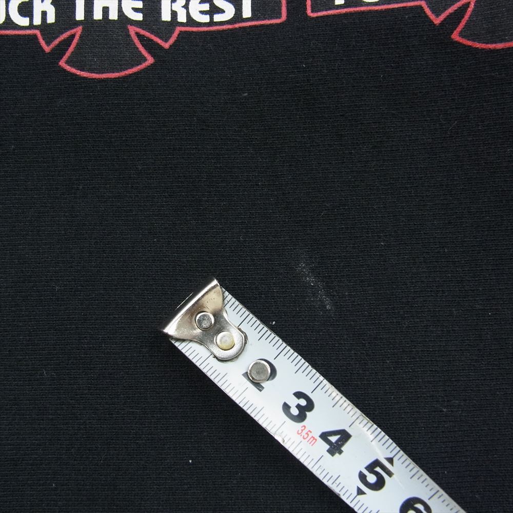 Supreme シュプリーム 15AW × Independent インデペンデント Hooded Sweatshirt FUCK THE REST ロゴ プリント フーデッド スウェット シャツ プルオーバー パーカー ブラック系 L【中古】