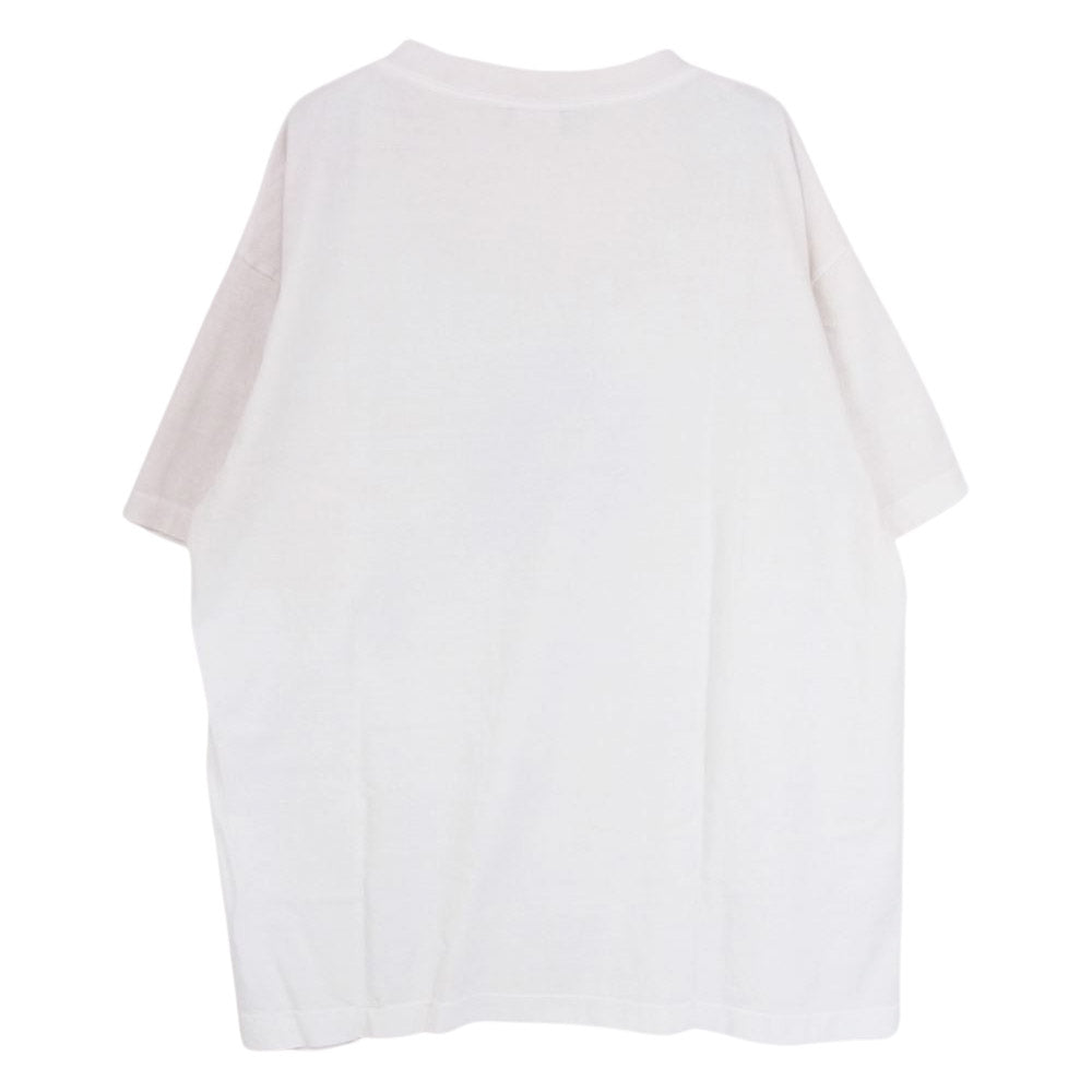 SAINT MICHAEL セントマイケル SM-A22-0000-003 SS TEE OH SHIT キリスト グラフィック プリント Tシャツ オフホワイト系 XL【新古品】【未使用】【中古】