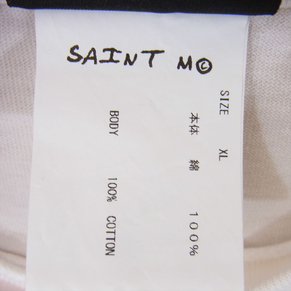 SAINT MICHAEL セントマイケル SM-A22-0000-003 SS TEE OH SHIT キリスト グラフィック プリント Tシャツ オフホワイト系 XL【新古品】【未使用】【中古】