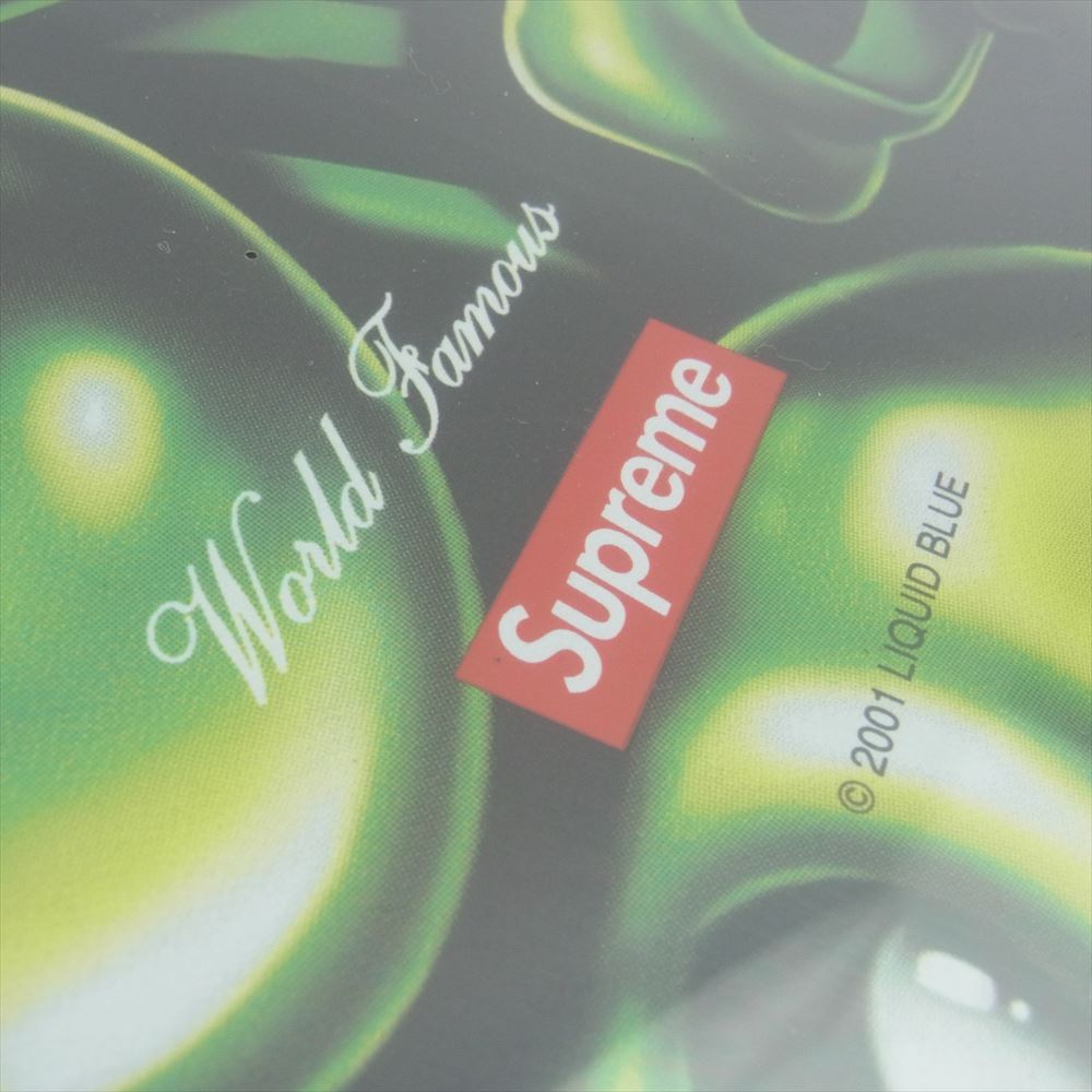 Supreme シュプリーム 18SS Skull Pile Skateboard Deck スカル パイル 総柄 スケートボード デッキ ライトグリーン系【美品】【中古】