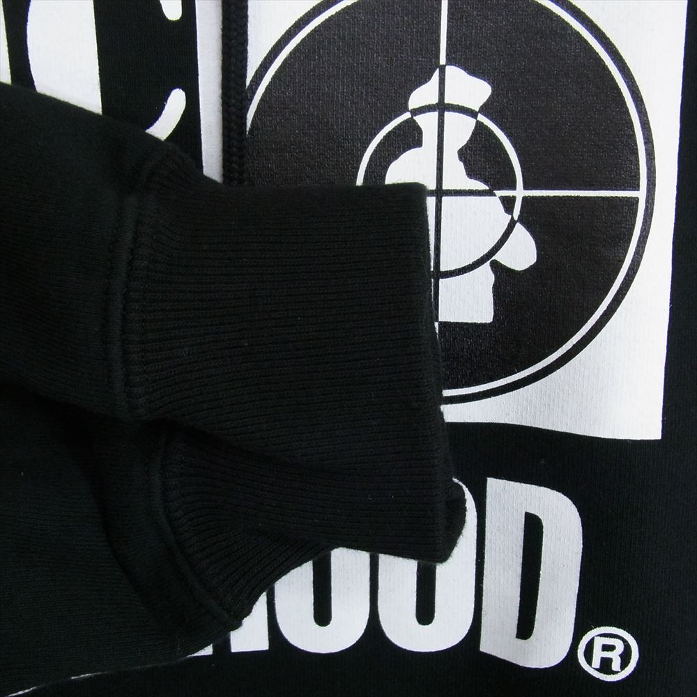 NEIGHBORHOOD ネイバーフッド 23AW 232UWNH-CSM01 × PUBLIC ENEMY パブリックエネミー SWEATPARKA LS ロゴ プリント スウェット プルオーバー パーカー ブラック系 XL【新古品】【未使用】【中古】