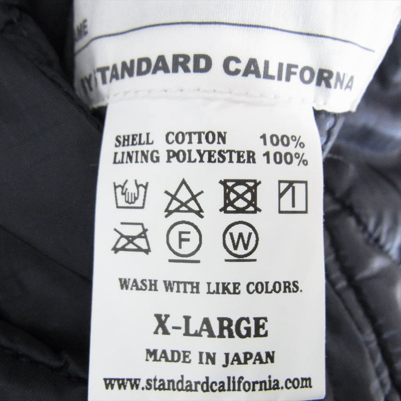 STANDARD CALIFORNIA スタンダードカリフォルニア SD Reversible Deck Jacket リバーシブル デッキ ジャケット キルティング  ネイビー系 XL【中古】