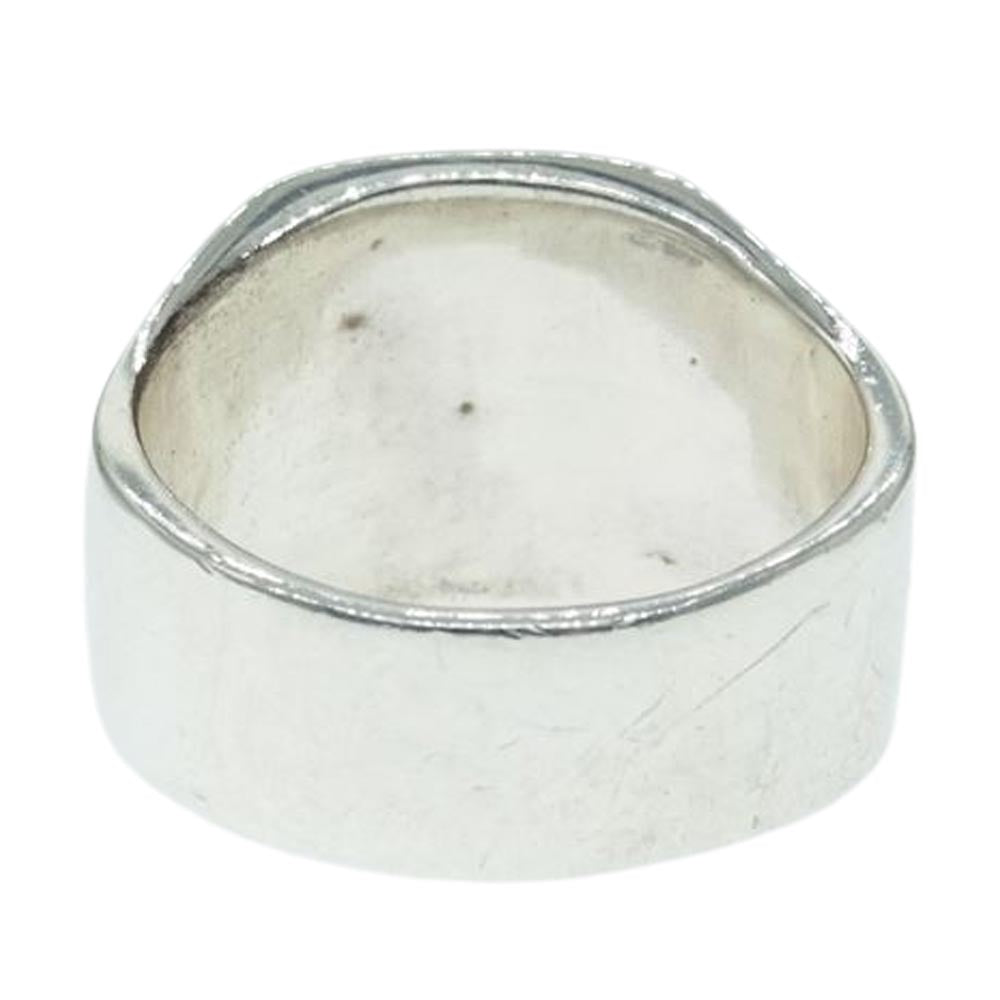 FLASHPOINT フラッシュポイント FLAT SKULL RING SYNTHETIC SAPPHIRE フラット スカル リング シンセティック サファイア シルバー系 25.5号【中古】