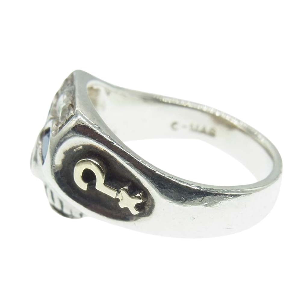 FLASHPOINT フラッシュポイント JIMSKULL RING JOHNNY DEPP MODEL サファイア ジム スカル リング 925×14K #20 シルバー系 20号【中古】