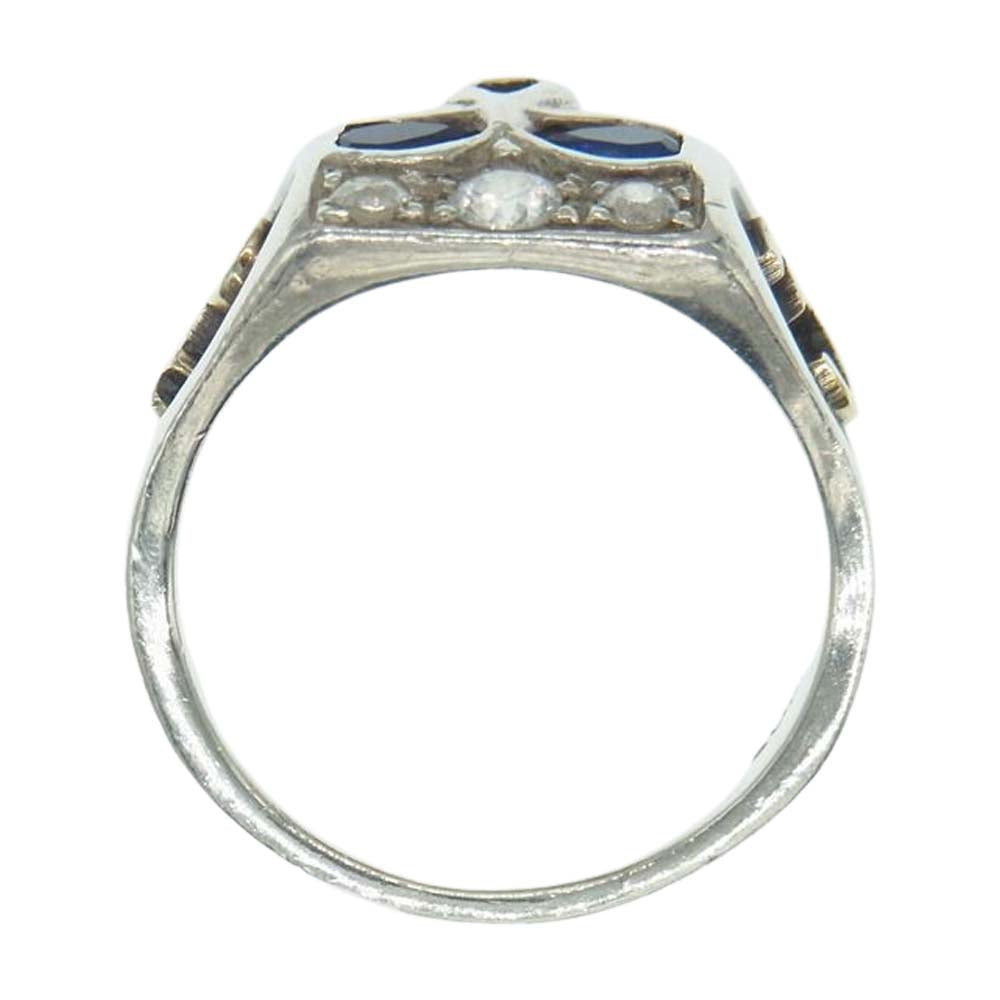 FLASHPOINT フラッシュポイント JIMSKULL RING JOHNNY DEPP MODEL サファイア ジム スカル リング 925×14K #20 シルバー系 20号【中古】