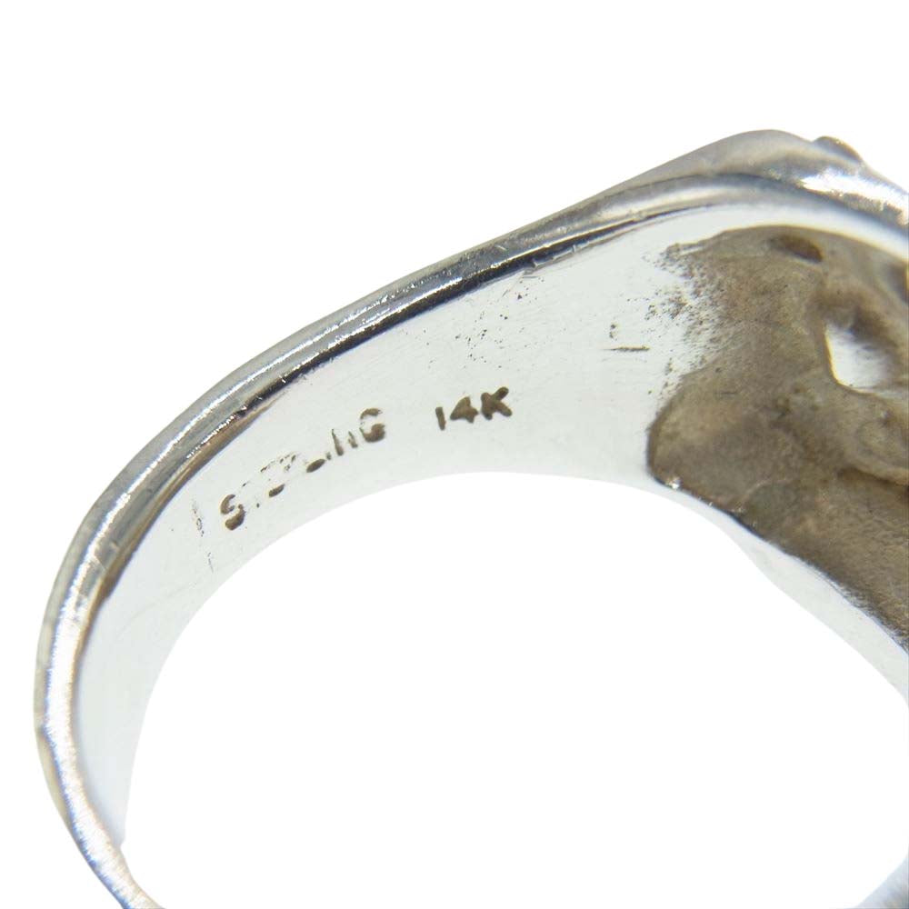 FLASHPOINT フラッシュポイント JIMSKULL RING JOHNNY DEPP MODEL サファイア ジム スカル リング 925×14K #20 シルバー系 20号【中古】