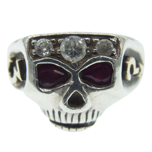 FLASHPOINT フラッシュポイント JIM SKULL RING JOHNNY DEPP MODEL RUBY ジム スカル リング  ジョニーデップ モデル ルビー 925×14K #17.5 シルバー系 17.5号【中古】