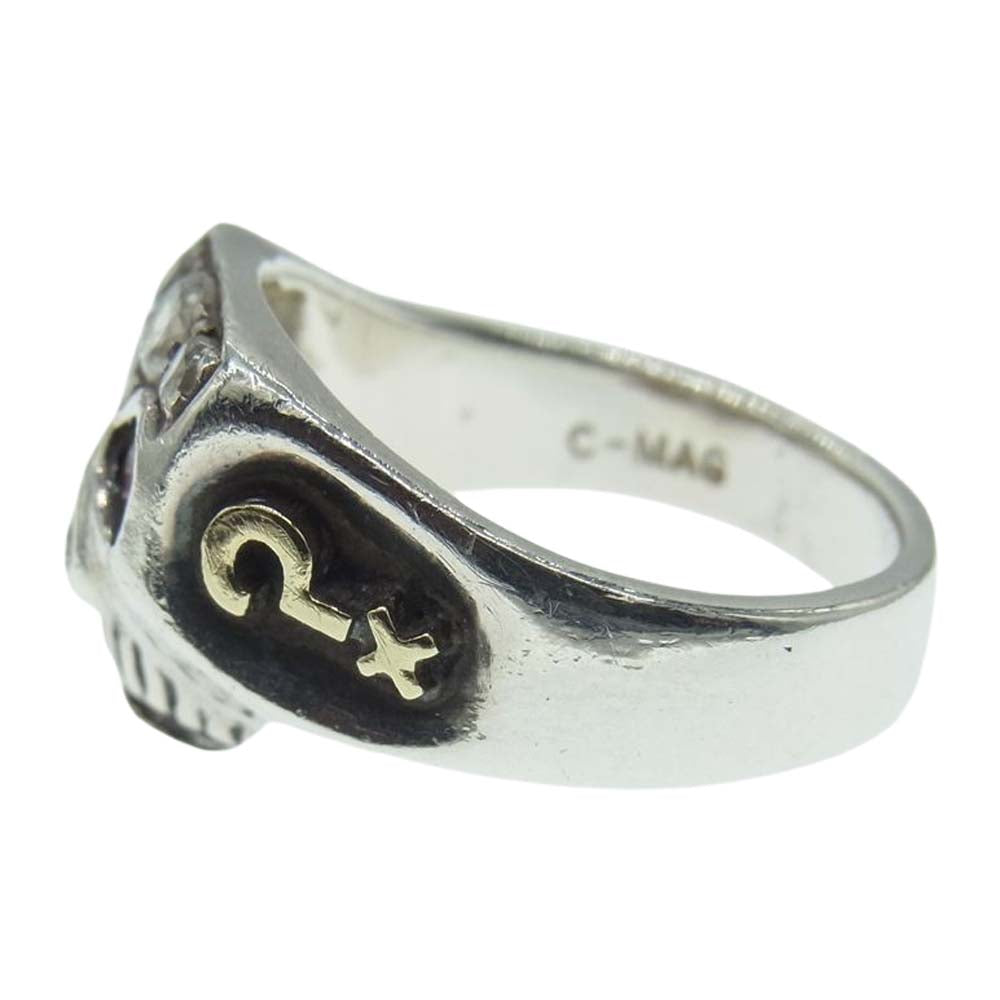 FLASHPOINT フラッシュポイント JIM SKULL RING JOHNNY DEPP MODEL RUBY ジム スカル リング  ジョニーデップ モデル ルビー 925×14K #17.5 シルバー系 17.5号【中古】
