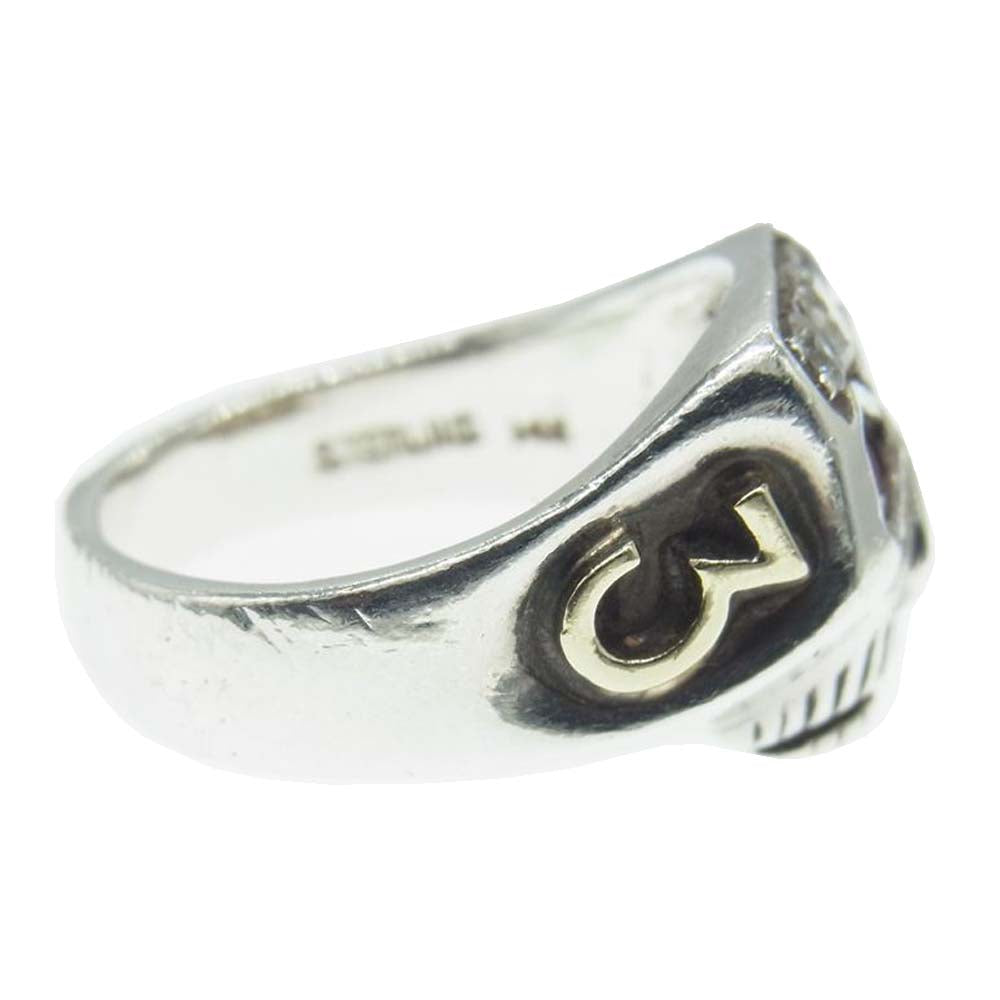 FLASHPOINT フラッシュポイント JIM SKULL RING JOHNNY DEPP MODEL RUBY ジム スカル リング  ジョニーデップ モデル ルビー 925×14K #17.5 シルバー系 17.5号【中古】