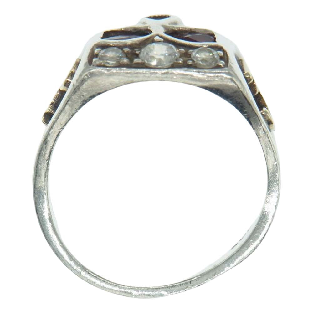 FLASHPOINT フラッシュポイント JIM SKULL RING JOHNNY DEPP MODEL RUBY ジム スカル リング  ジョニーデップ モデル ルビー 925×14K #17.5 シルバー系 17.5号【中古】