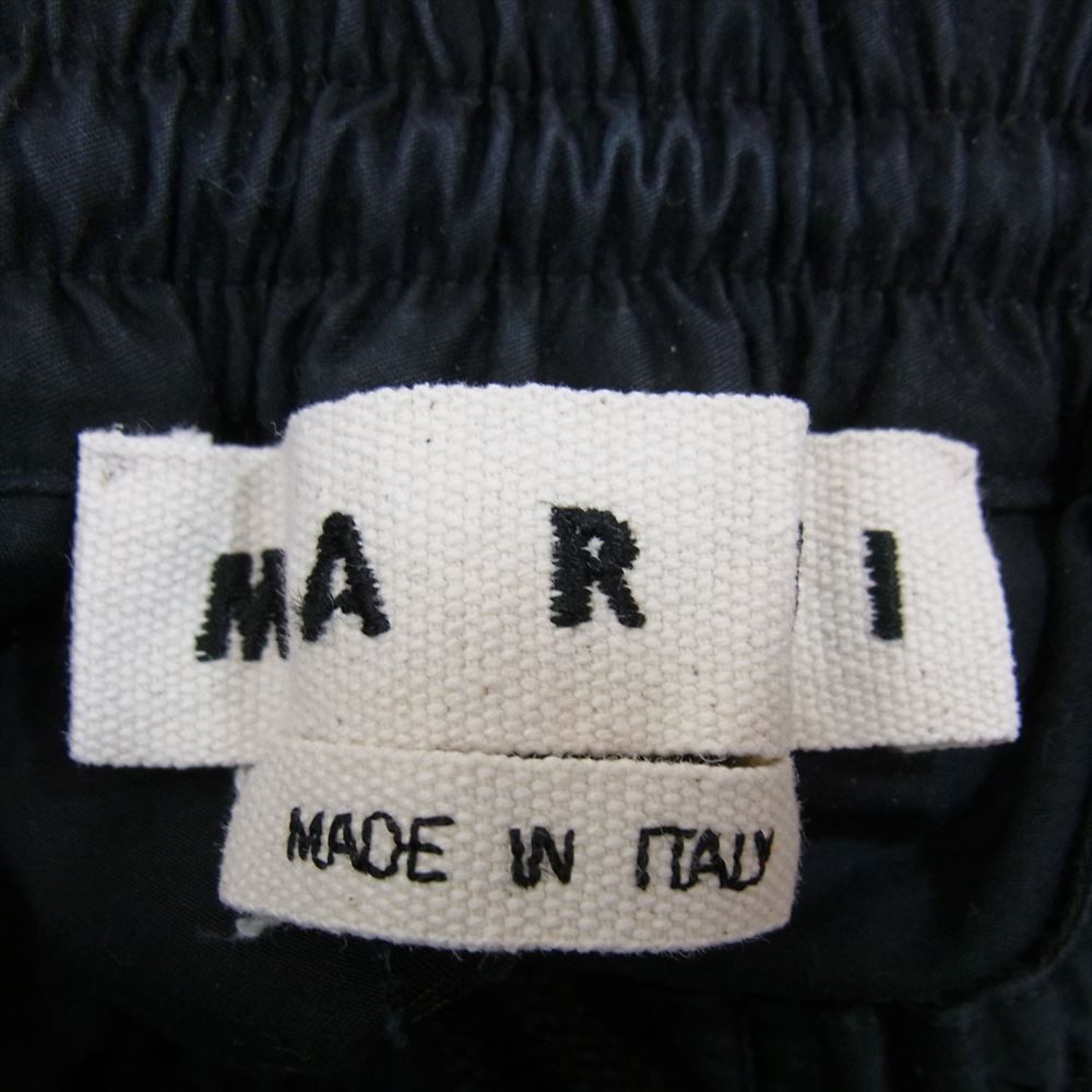 MARNI マルニ 18SS M05KA0095 S45004 国内正規品 1タック コットン イージー テーパード パンツ ブラック系 44【中古】
