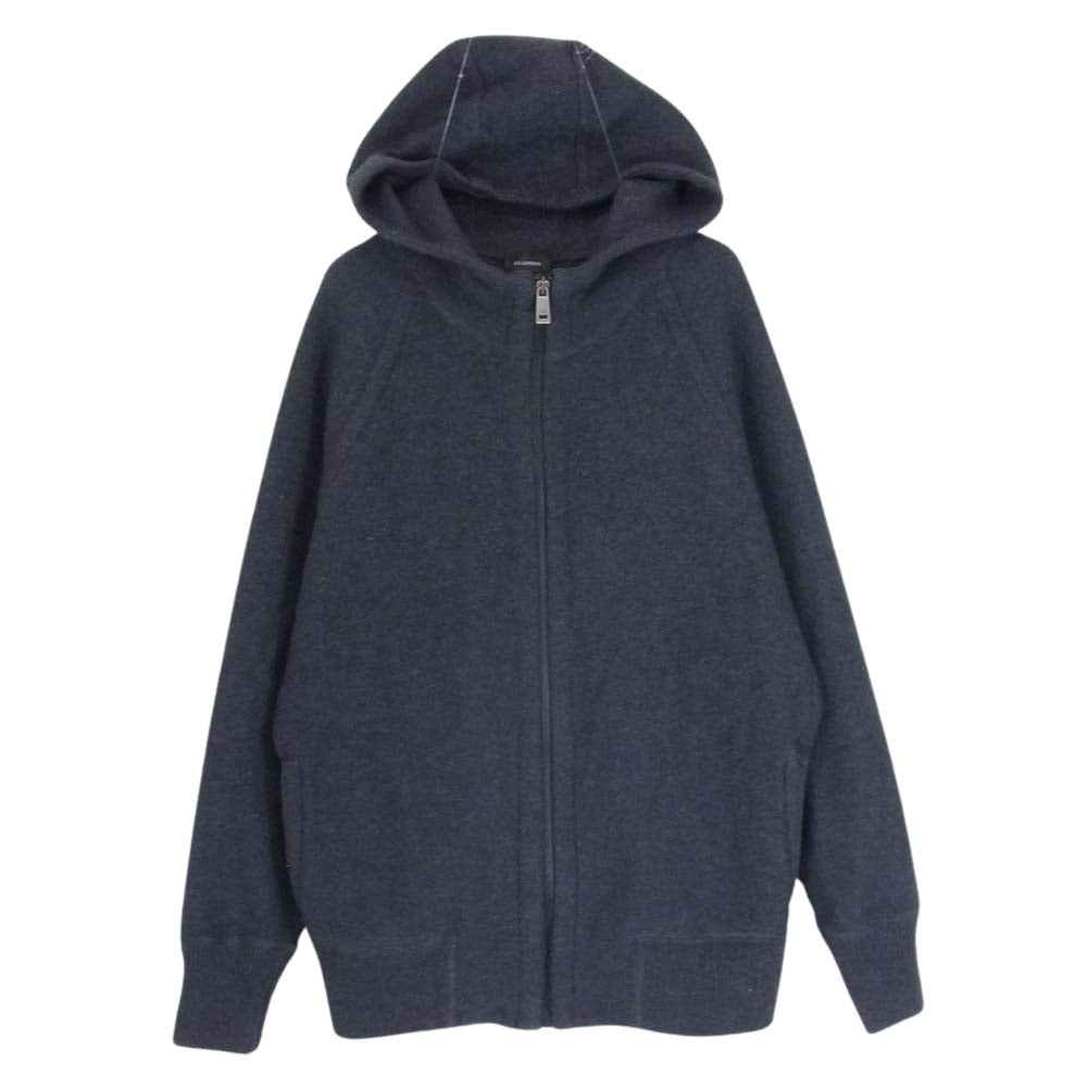 JIL SANDER ジルサンダー JSMG751071 国内正規品 ウールニット フルジップ 長袖 パーカー グレー系 44【中古】