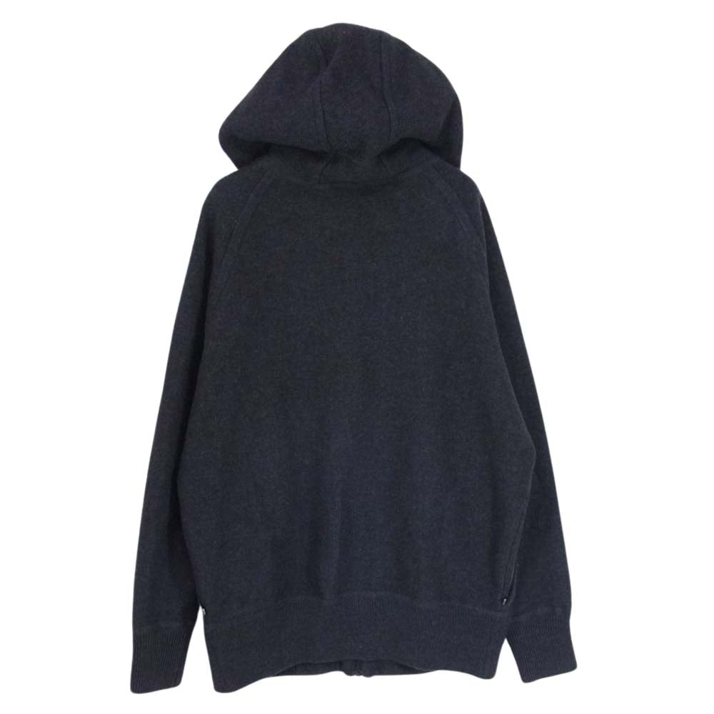JIL SANDER ジルサンダー JSMG751071 国内正規品 ウールニット フルジップ 長袖 パーカー グレー系 44【中古】