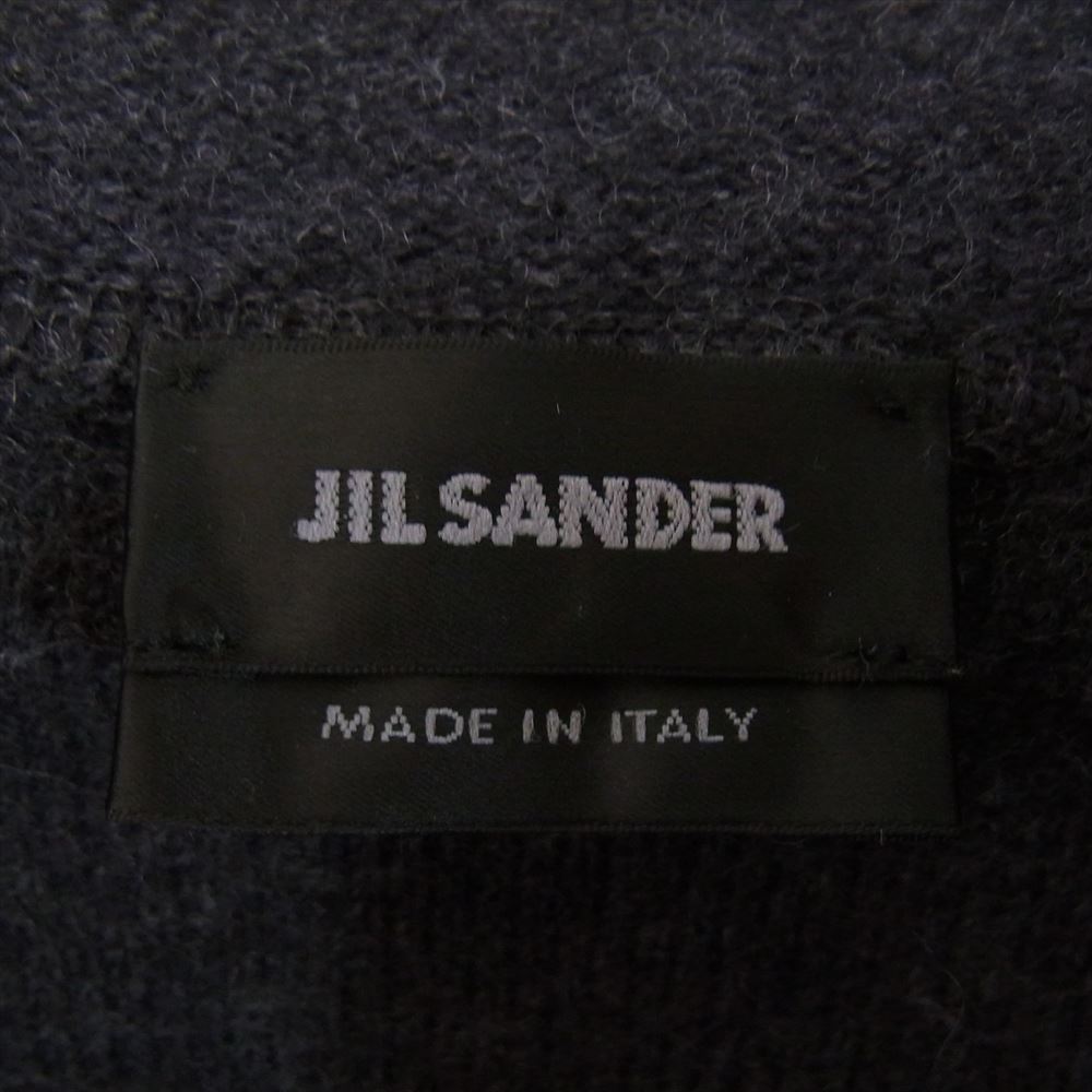 JIL SANDER ジルサンダー JSMG751071 国内正規品 ウールニット フルジップ 長袖 パーカー グレー系 44【中古】