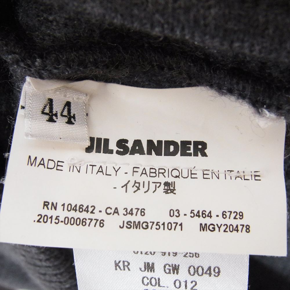 JIL SANDER ジルサンダー JSMG751071 国内正規品 ウールニット フルジップ 長袖 パーカー グレー系 44【中古】