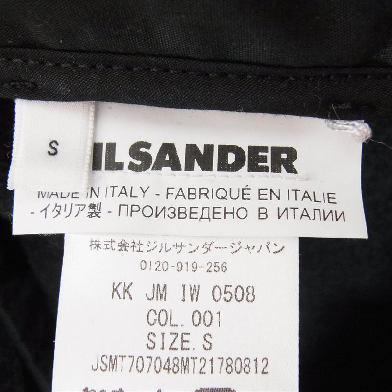 JIL SANDER ジルサンダー 21AW JSMT707048MT21780812 国内正規品 圧縮ウール ジップアップ フーディー ブルゾン ブラック系 S【中古】