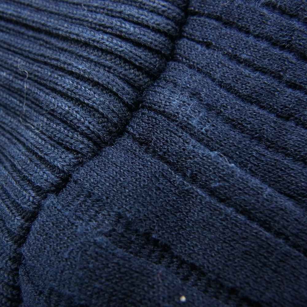 LOUIS VUITTON ルイ・ヴィトン HLY04W LVステッチ LVロゴ刺繍 ストライプボンディング プルオーバー スウェット トレーナー ネイビー系 XXL【中古】