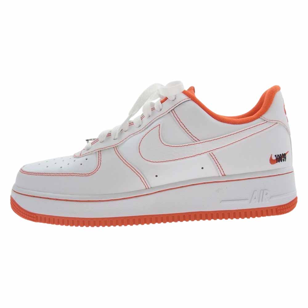 NIKE ナイキ CT2585-100 Air Force 1 Low '07 LV8 EMB Rucker Park エアフォース1 ロー 07 LV8 EMB ラッカーパーク スニーカー ホワイト系 オレンジ系 27cm【中古】