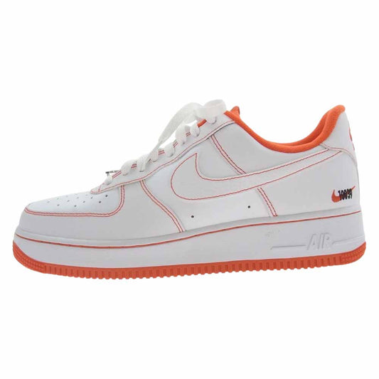 NIKE ナイキ CT2585-100 Air Force 1 Low '07 LV8 EMB Rucker Park エアフォース1 ロー 07 LV8 EMB ラッカーパーク スニーカー ホワイト系 オレンジ系 27cm【中古】