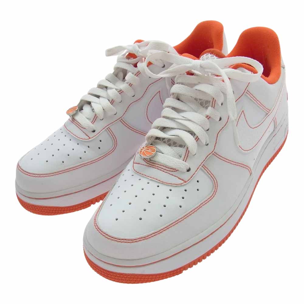 NIKE ナイキ CT2585-100 Air Force 1 Low '07 LV8 EMB Rucker Park エアフォース1 ロー 07 LV8 EMB ラッカーパーク スニーカー ホワイト系 オレンジ系 27cm【中古】