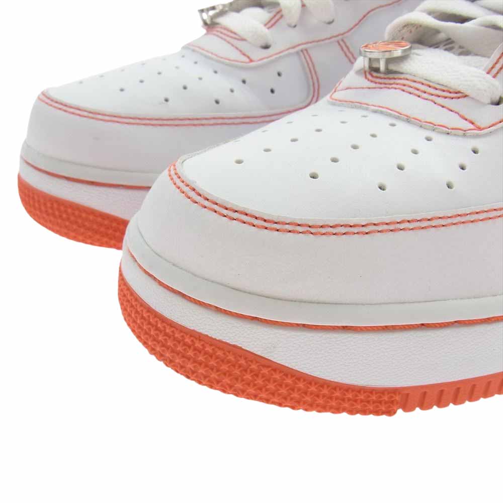 NIKE ナイキ CT2585-100 Air Force 1 Low '07 LV8 EMB Rucker Park エアフォース1 ロー 07 LV8 EMB ラッカーパーク スニーカー ホワイト系 オレンジ系 27cm【中古】