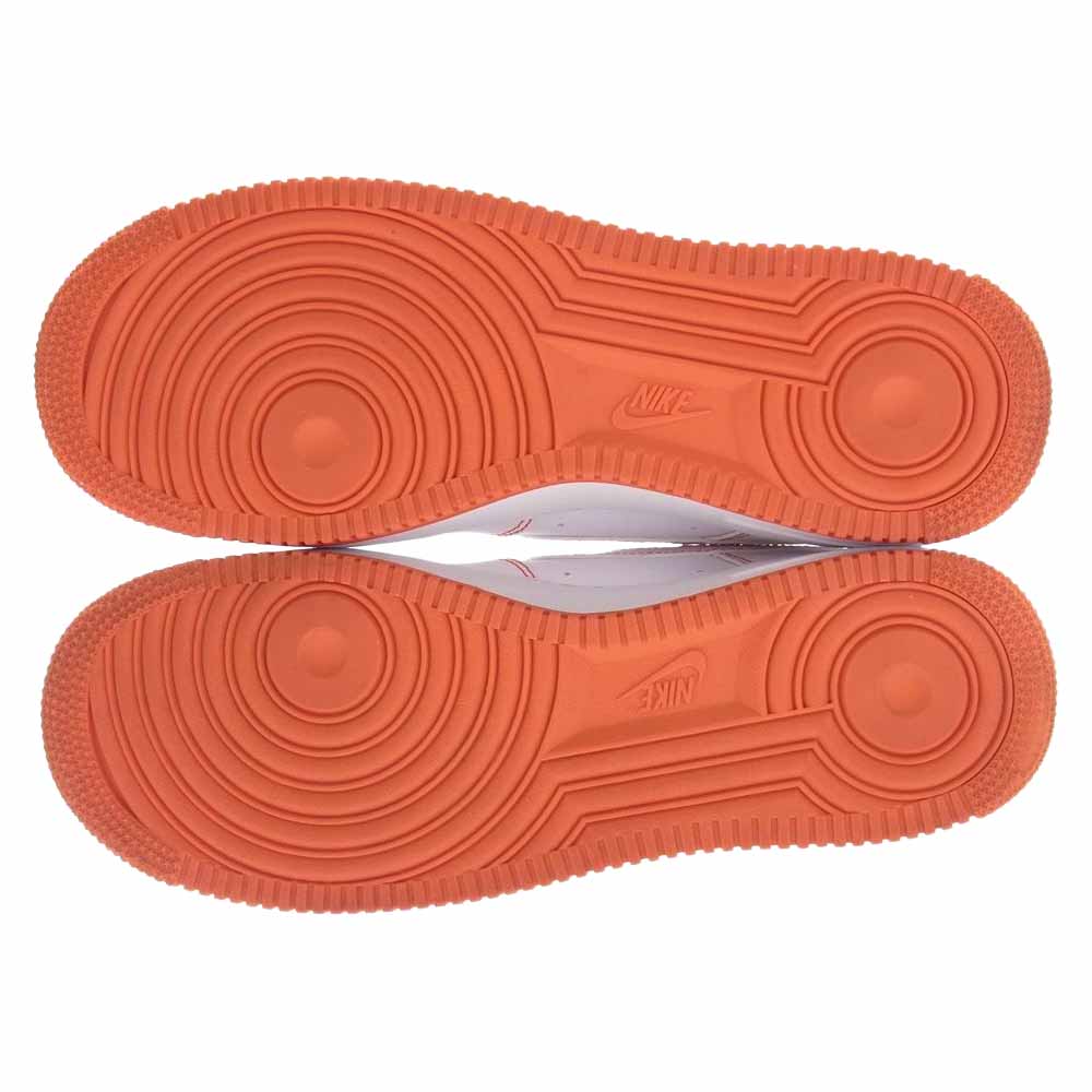 NIKE ナイキ CT2585-100 Air Force 1 Low '07 LV8 EMB Rucker Park エアフォース1 ロー 07 LV8 EMB ラッカーパーク スニーカー ホワイト系 オレンジ系 27cm【中古】