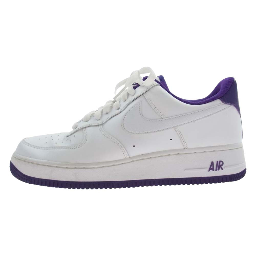 NIKE ナイキ CJ1380-100 Air Force 1 Low '07 Voltage Purple エアフォース1 ロー '07 ボルテージ パープル スニーカー ホワイト系 パープル系 27cm【中古】