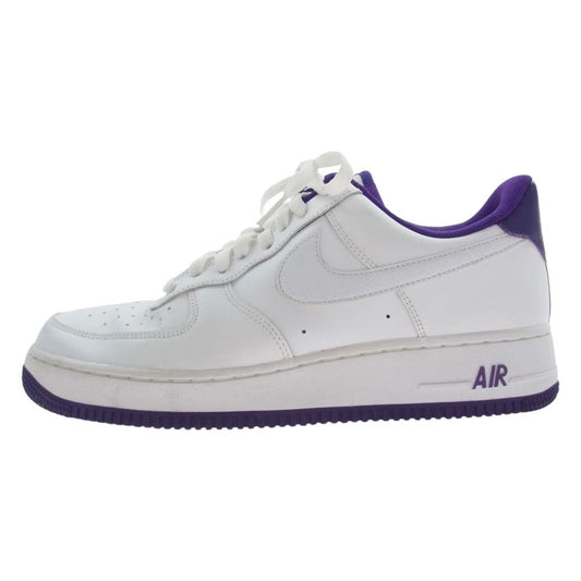 NIKE ナイキ CJ1380-100 Air Force 1 Low '07 Voltage Purple エアフォース1 ロー '07 ボルテージ パープル スニーカー ホワイト系 パープル系 27cm【中古】