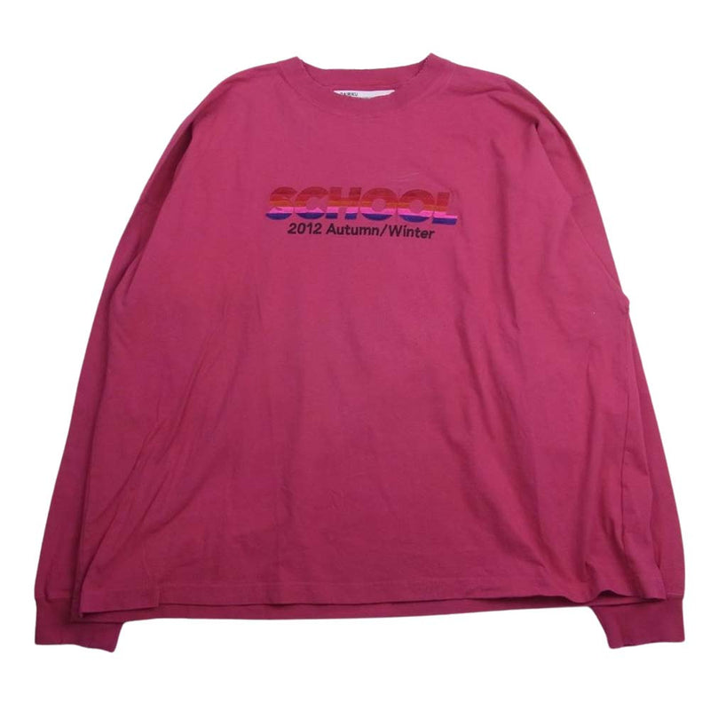 ダイリク 22AW After School vintage pink アフタースクール ロゴ 長袖 Tシャツ ピンク系 85×20【中古】