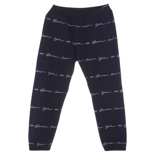Supreme シュプリーム 22SS Script Stripe Sweatpants スクリプト ストライプ スウェット パンツ ブラック系 M【中古】