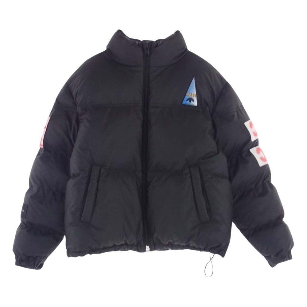Alexander Wang アレキサンダーワン ADIDAS アディダス 19年製 ジップアップ ロゴ ワッペン 中綿 ジャケット  ブラック系 JP:M【中古】
