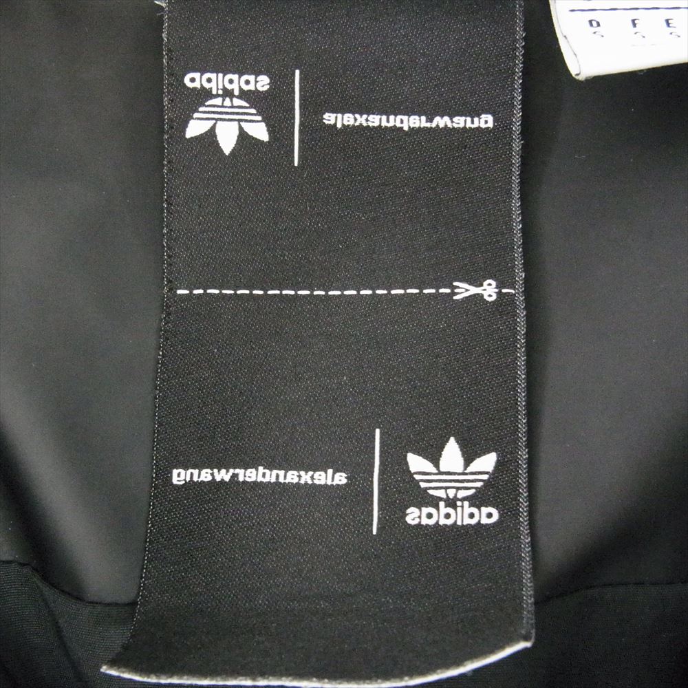 Alexander Wang アレキサンダーワン ADIDAS アディダス 19年製 ジップアップ ロゴ ワッペン 中綿 ジャケット  ブラック系 JP:M【中古】