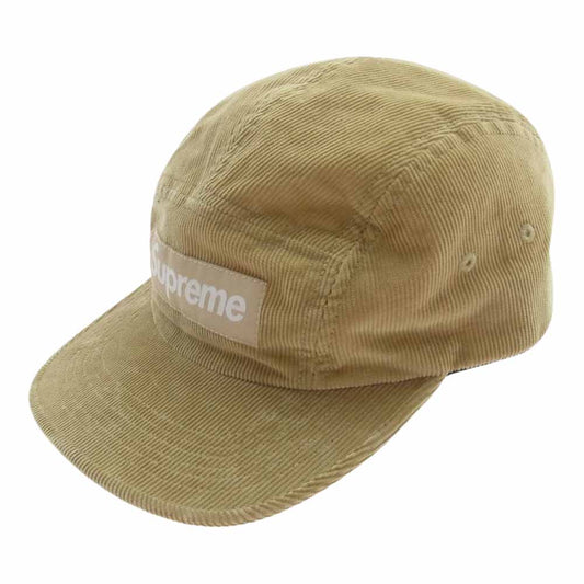 Supreme シュプリーム 23AW Corduroy Camp Cap コーデュロイ キャンプ キャップ 帽子 ライトブラウン系【極上美品】【中古】