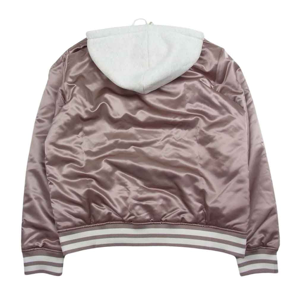 キス KH1353-107 Gorman jacket ゴーマン ジャケット フーデッド スタジャン ロゴ刺繍 ピンクブラウン系 XL【極上美品】【中古】