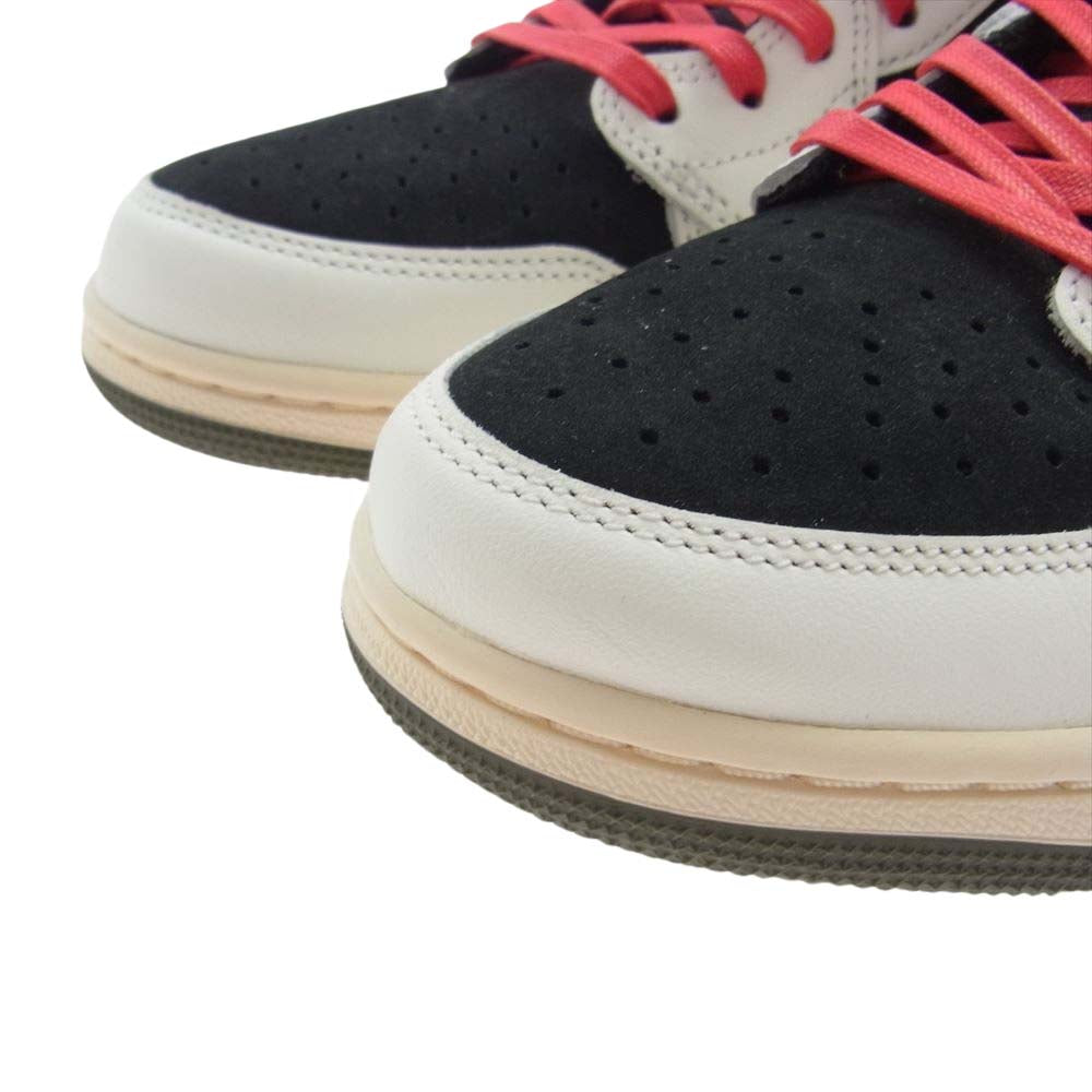 NIKE ナイキ DZ4137-106 × Travis Scott WMNS Air Jordan 1 Low OG Medium Olive トラヴィススコット ウィメンズ エアジョーダン1 ロー OG ミディアム オリーブ スニーカー ブラック系 オフホワイト系 オリーブグリーン系 27cm【新古品】【未使用】【中古】