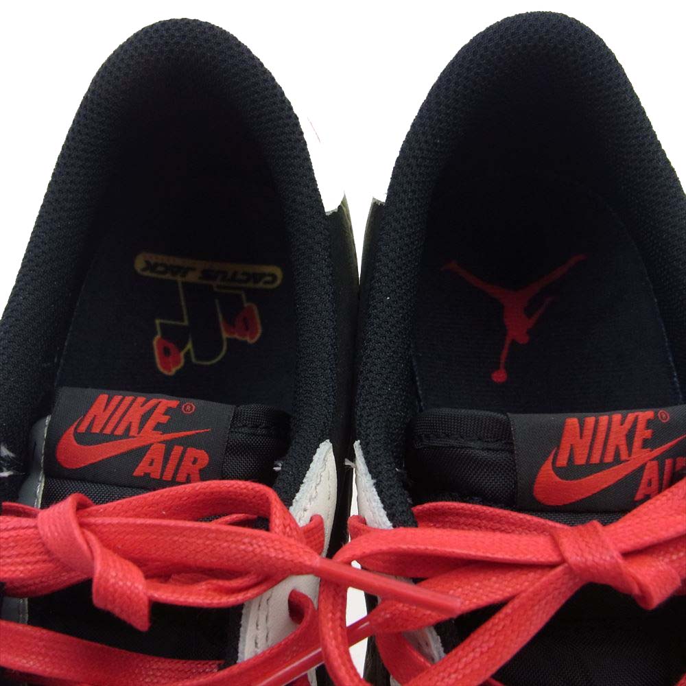 NIKE ナイキ DZ4137-106 × Travis Scott WMNS Air Jordan 1 Low OG Medium Olive トラヴィススコット ウィメンズ エアジョーダン1 ロー OG ミディアム オリーブ スニーカー ブラック系 オフホワイト系 オリーブグリーン系 27cm【新古品】【未使用】【中古】