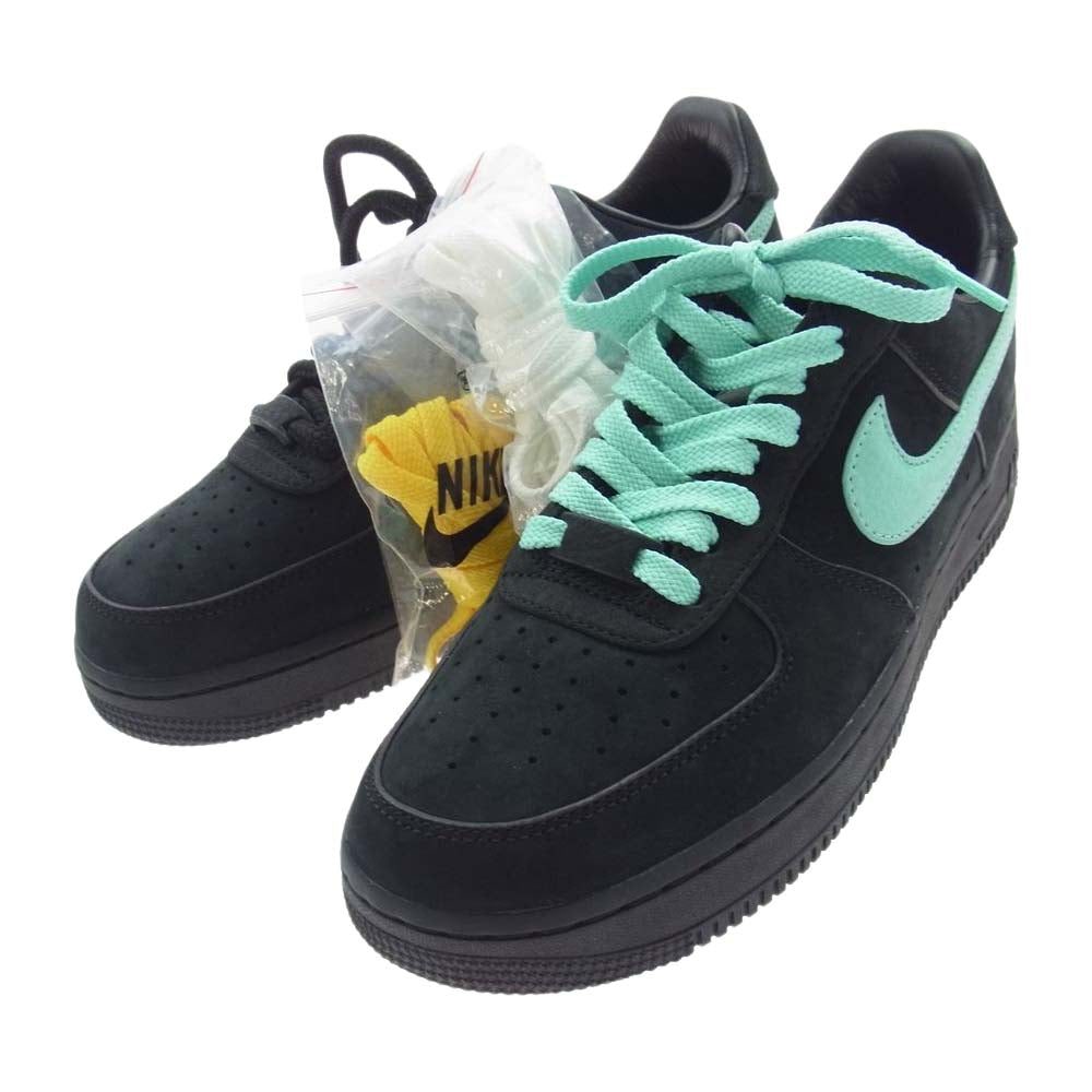 NIKE ナイキ DZ1382-001  Tiffany & Co. × Nike Air Force 1 Low 1837 ティファニー × ナイキ エアフォース1 ローカットスニーカー ブラック系 26.5cm【新古品】【未使用】【中古】