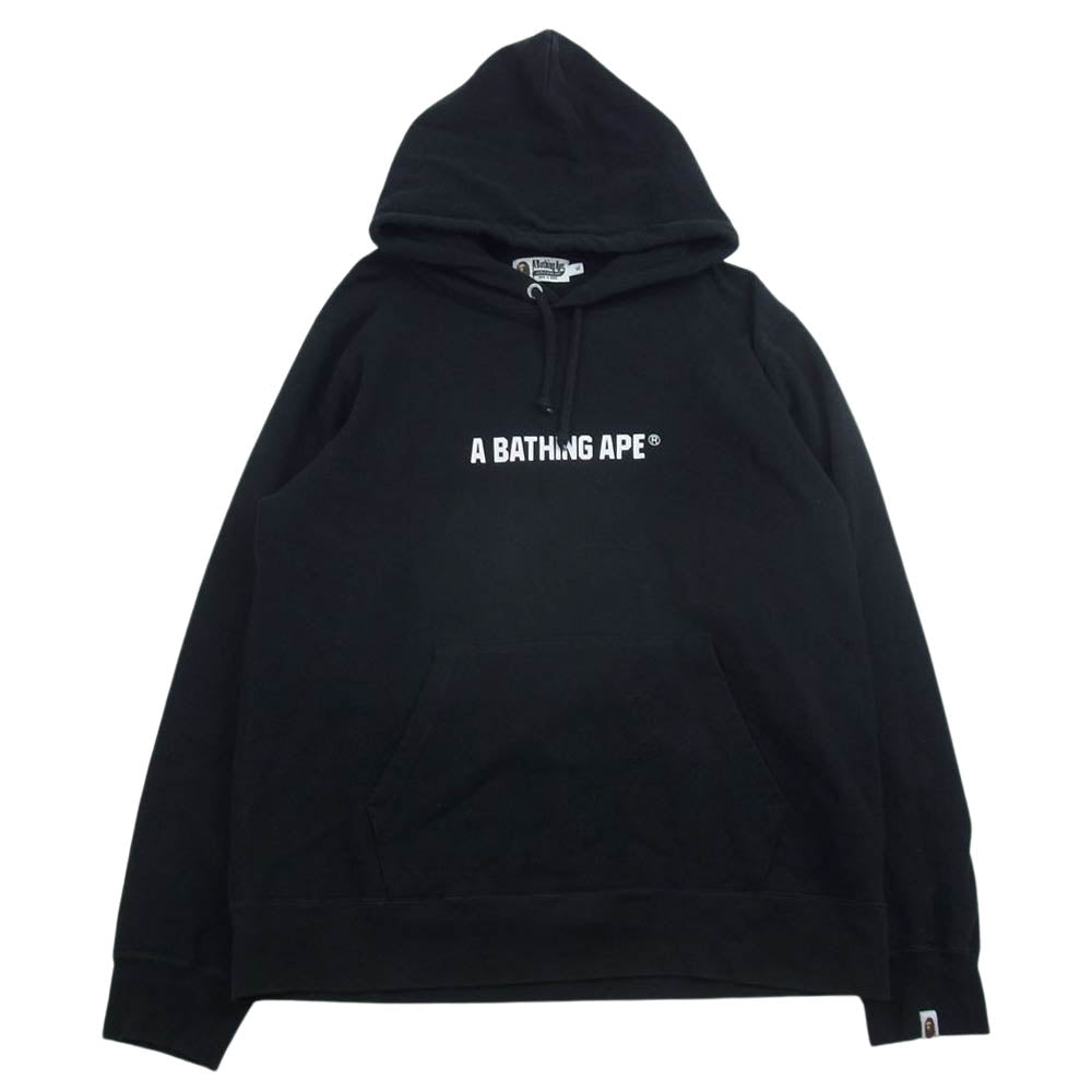 A BATHING APE アベイシングエイプ 001PPH801006M Default A Bathing Ape Busy Works Pullover Hoody BAPE ベイプ ロゴ カモ バックプリント プルオーバー パーカー ブラック系 XL【中古】