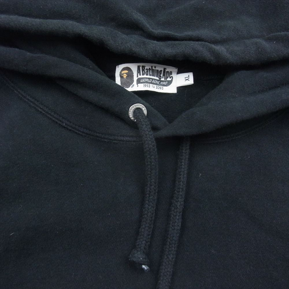 A BATHING APE アベイシングエイプ 001PPH801006M Default A Bathing Ape Busy Works Pullover Hoody BAPE ベイプ ロゴ カモ バックプリント プルオーバー パーカー ブラック系 XL【中古】